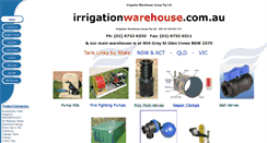 Desktop Screenshot of irrigationwarehouse.com.au
