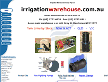 Tablet Screenshot of irrigationwarehouse.com.au